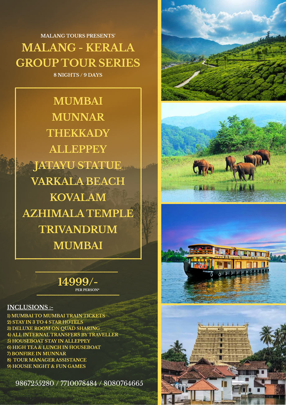 Kerala Group Escape tour brochure